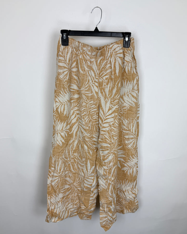 Tropical Floral Flowy Pants - Size 0/2