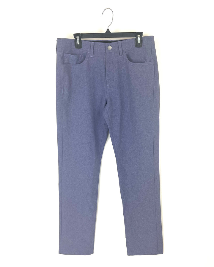 Mens Heathered Purple Golf Pants - 32 Waist