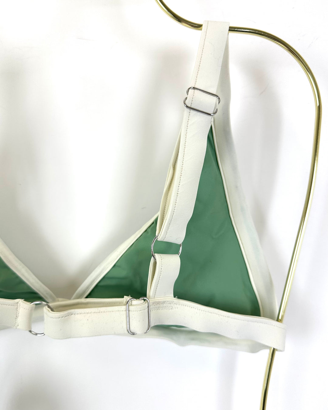 Olive Green Triangle Bikini Top - Extra Extra Large