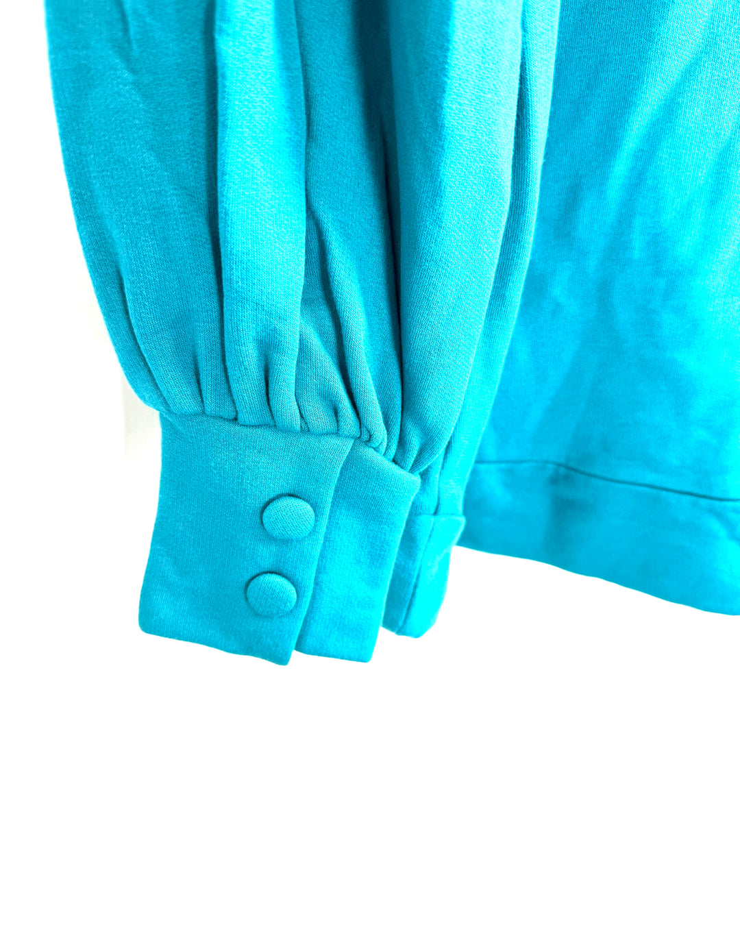 Teal Button Cuff Sweater - Size 6/8