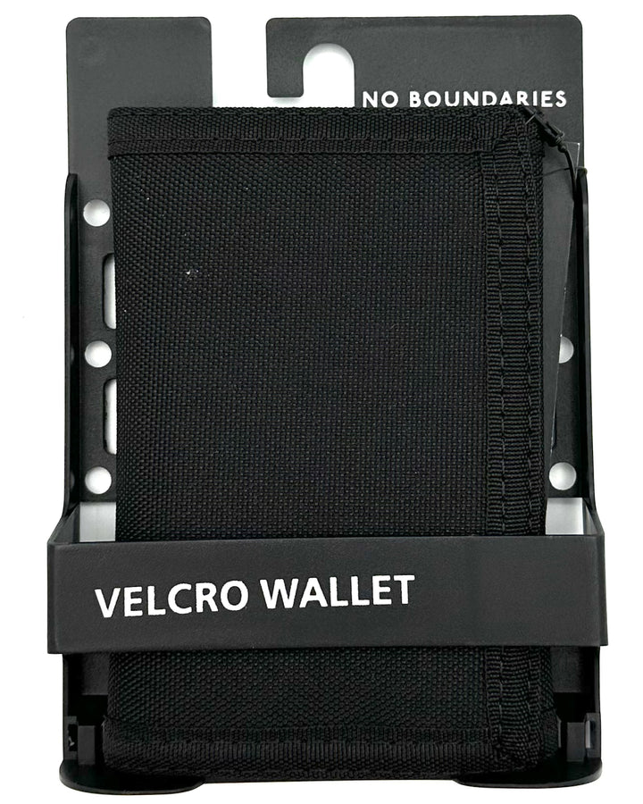 Black Velcro Wallet - One Size