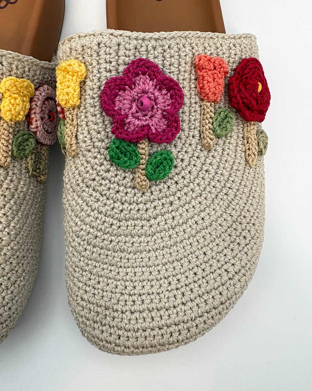 Floral Crochet Applique Clog - Size 7, 9, 10, 11