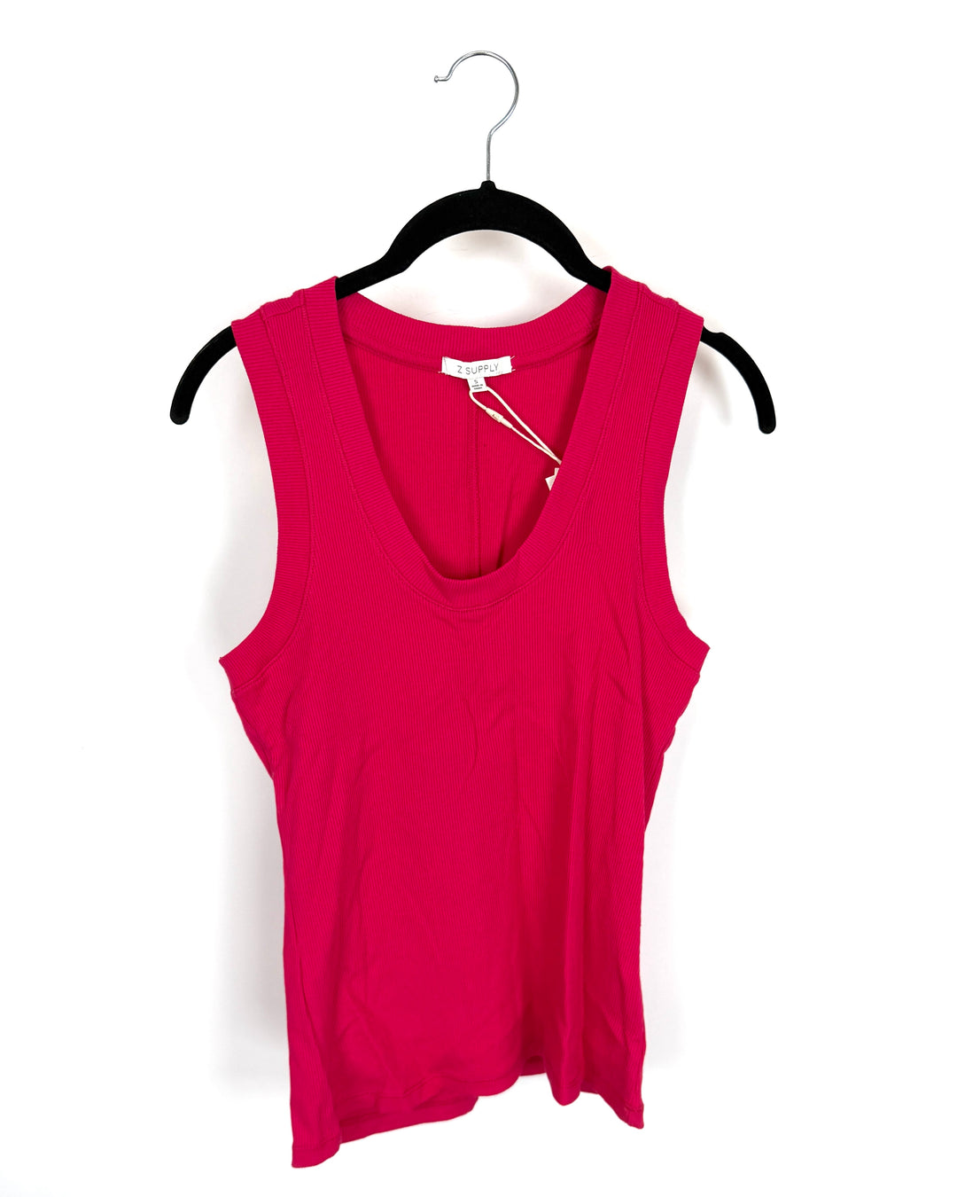 Pink Ribbed Tank Top - Size 4/6