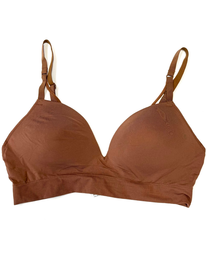 Russet Brown Padded Bra - Small
