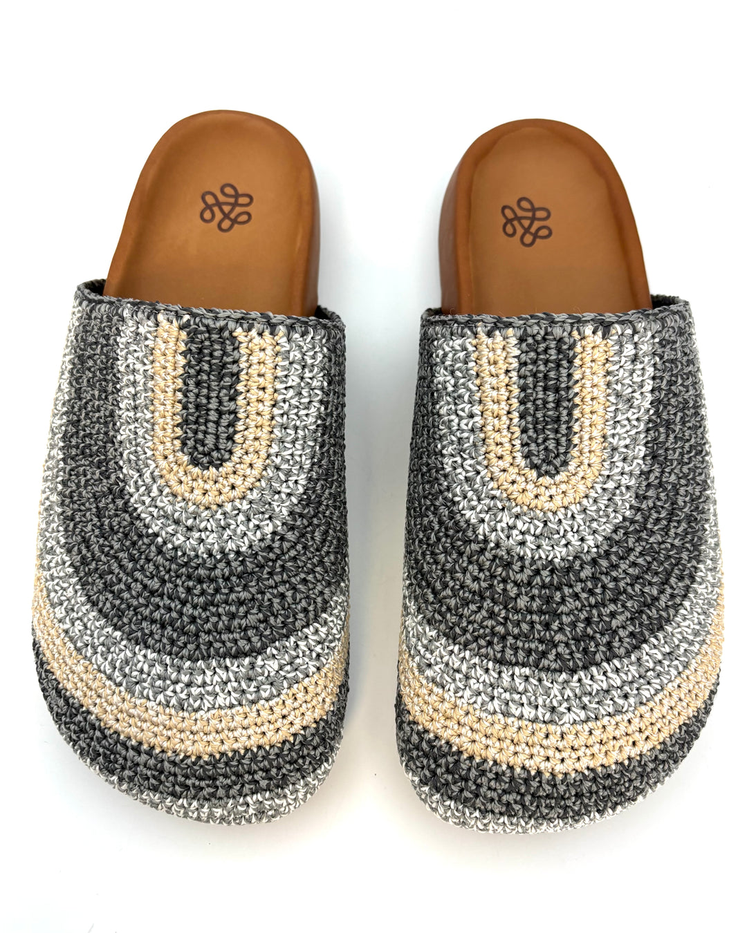 Shades Of Blue Crochet Clogs -  Size 8