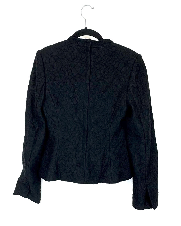 Black Lace Blazer - Size 4/6