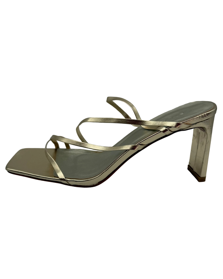 Gold Sandal Heels - Size 10