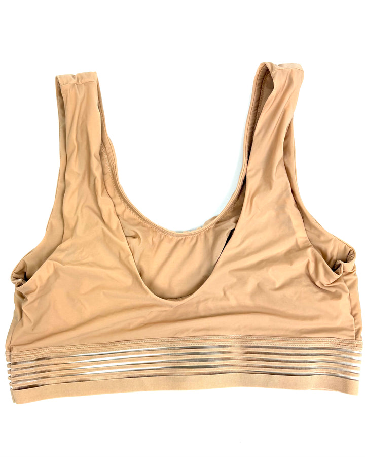 Nude Unpadded Bralette - Medium & Large