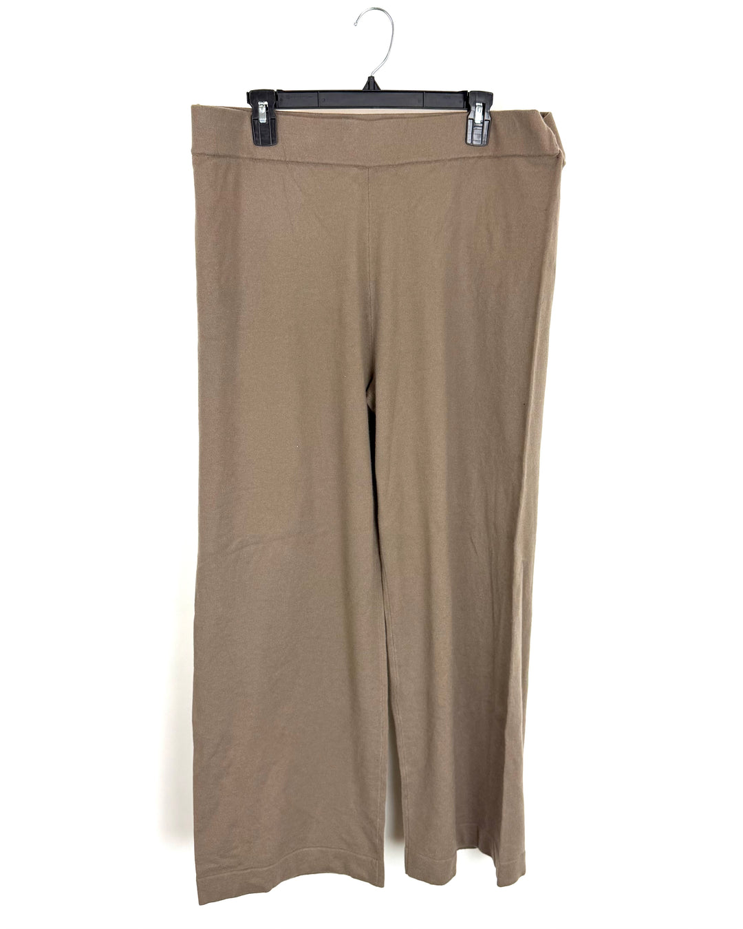 Taupe Brown Knit Sweatpants - Size 18/20