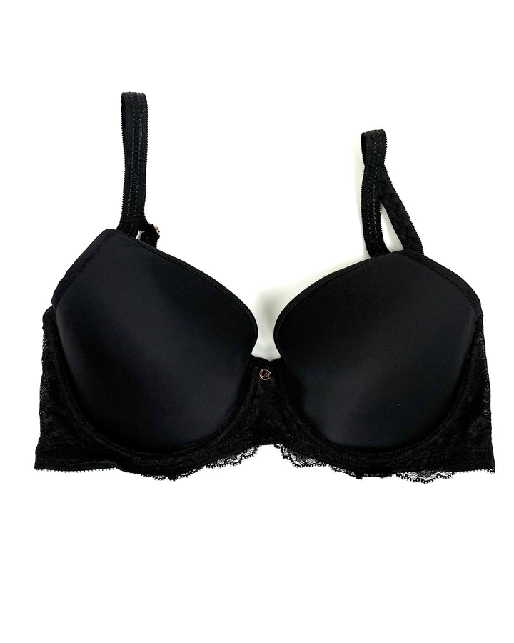Jet Black Lace Bra - 34D