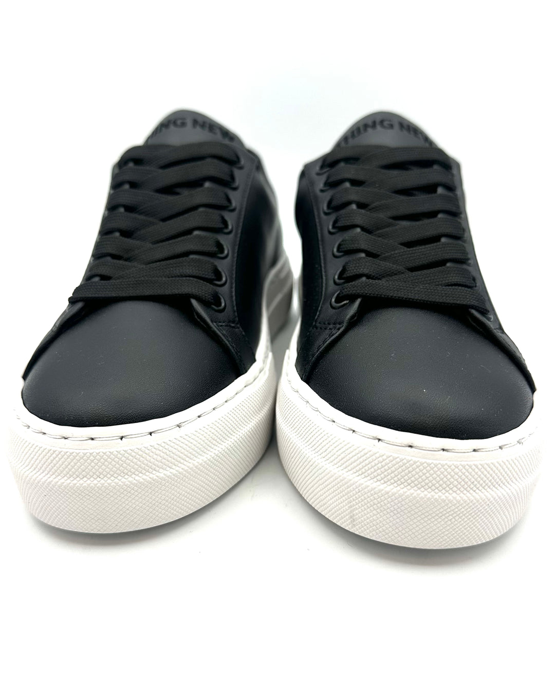 Black Leather Sneaker - Size 6