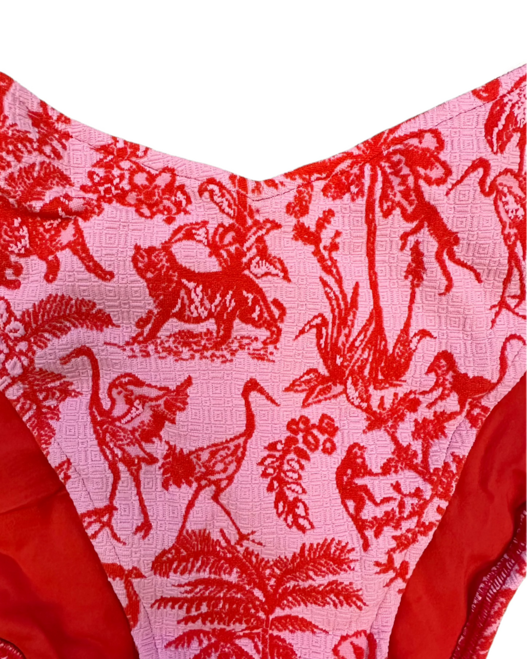 Pink & Red High Cut Bikini Bottom - Extra Extra Extra Large