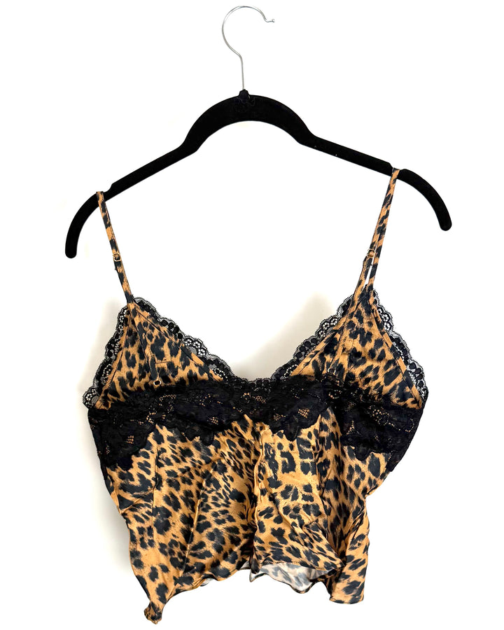 Leopard Tank with Black Lace Trim - Size 0/2 and 2/4