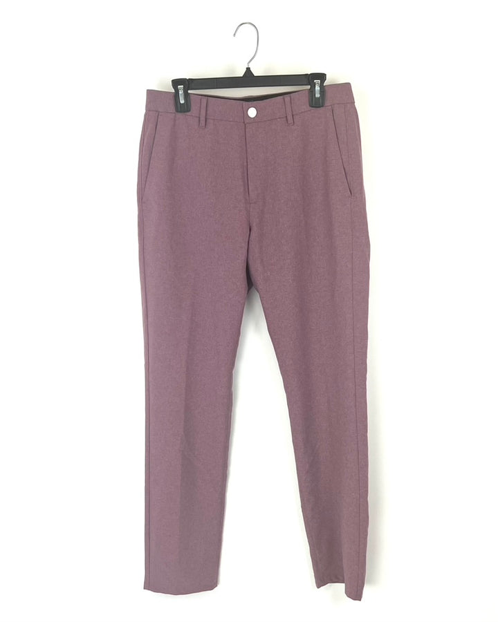 MENS Heathered Light Merlot Golf Pants - 32X32