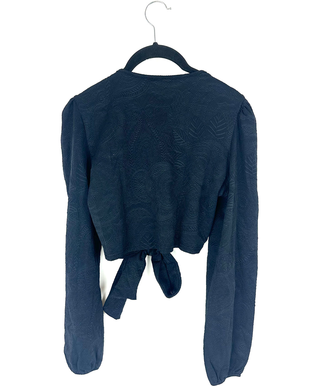 Black Embossed Coverup Top - XS/S and XL/XXL