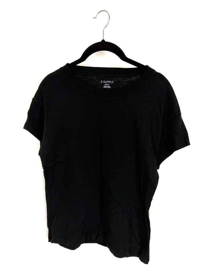 Black Short Sleeve Tee - Size 2/4