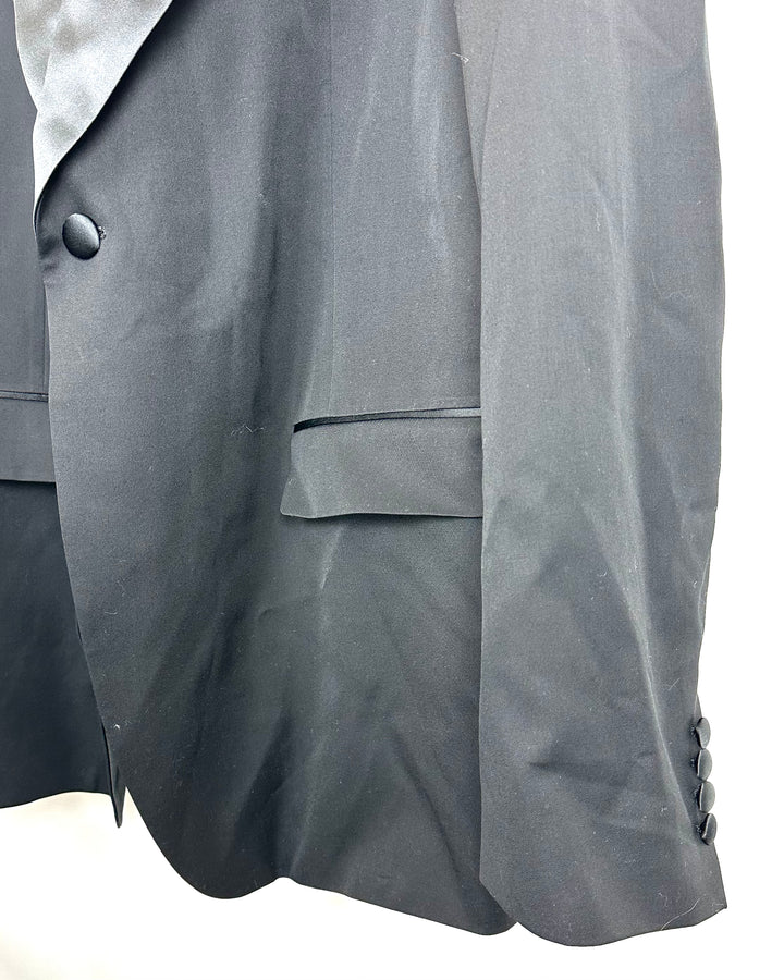 Mens Obsidian Black Blazer - Size 52L
