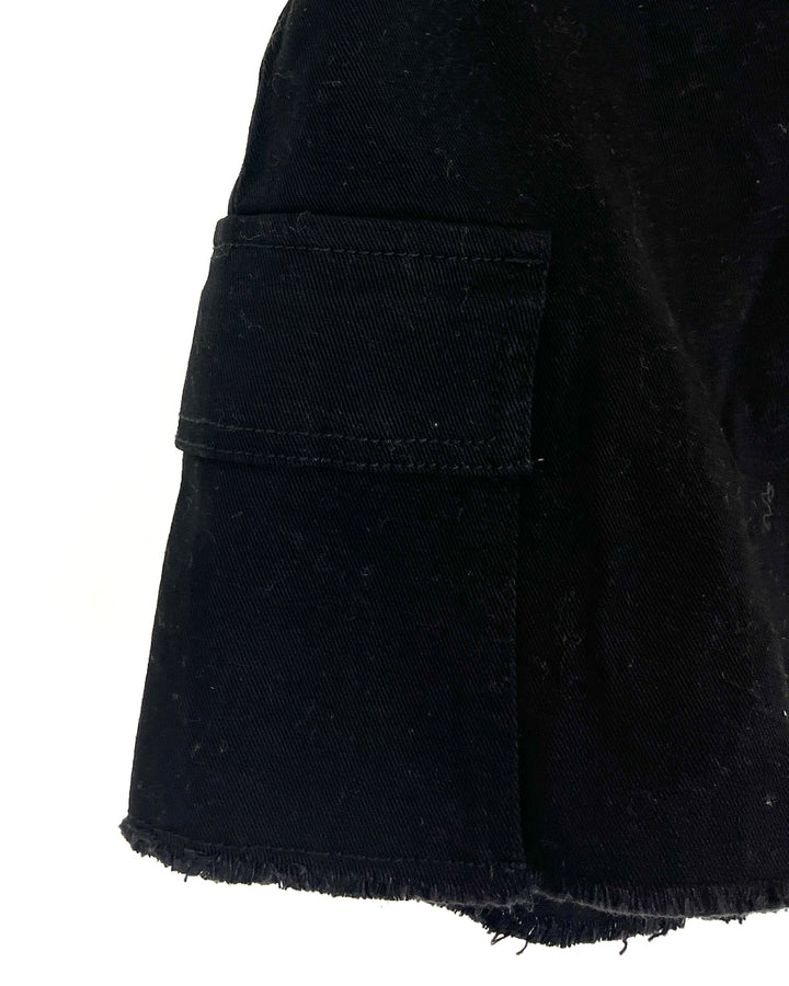Black Cargo Skirt - Size 2/4