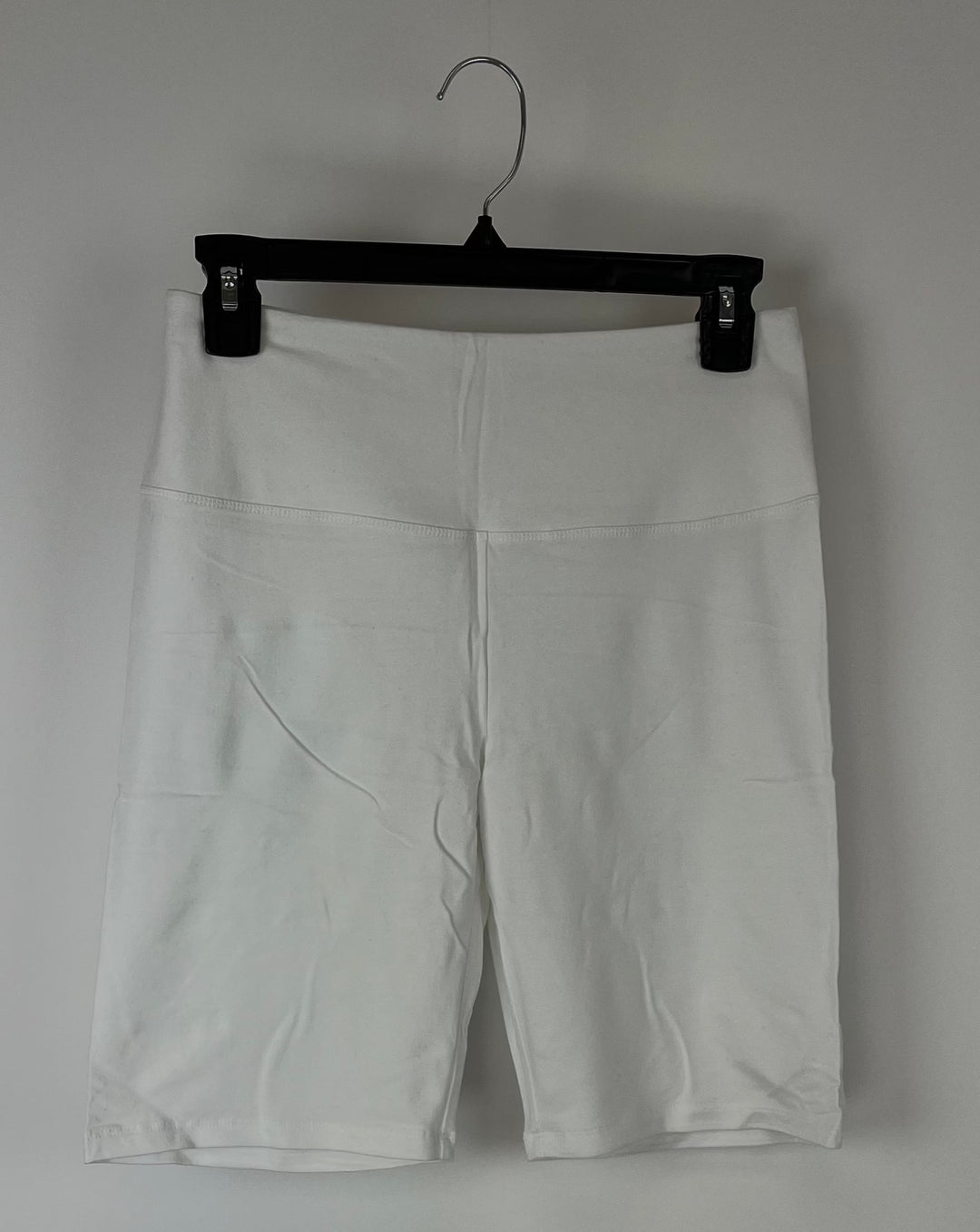 White Biker Shorts - Size 6-8