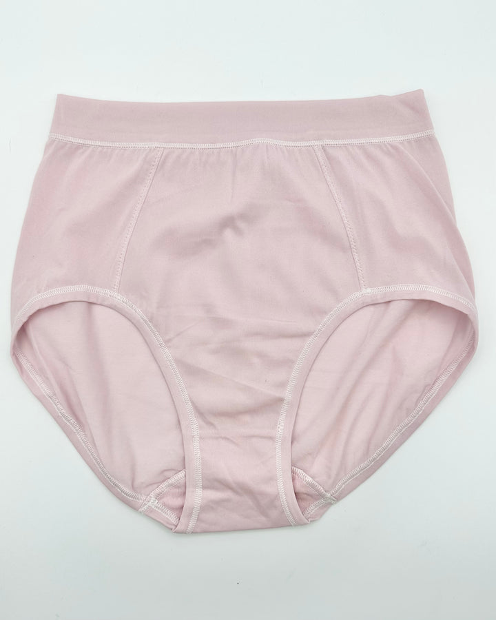 Pink, Tan and Blue High Waist Brief Underwear Pack of 3 - Medium