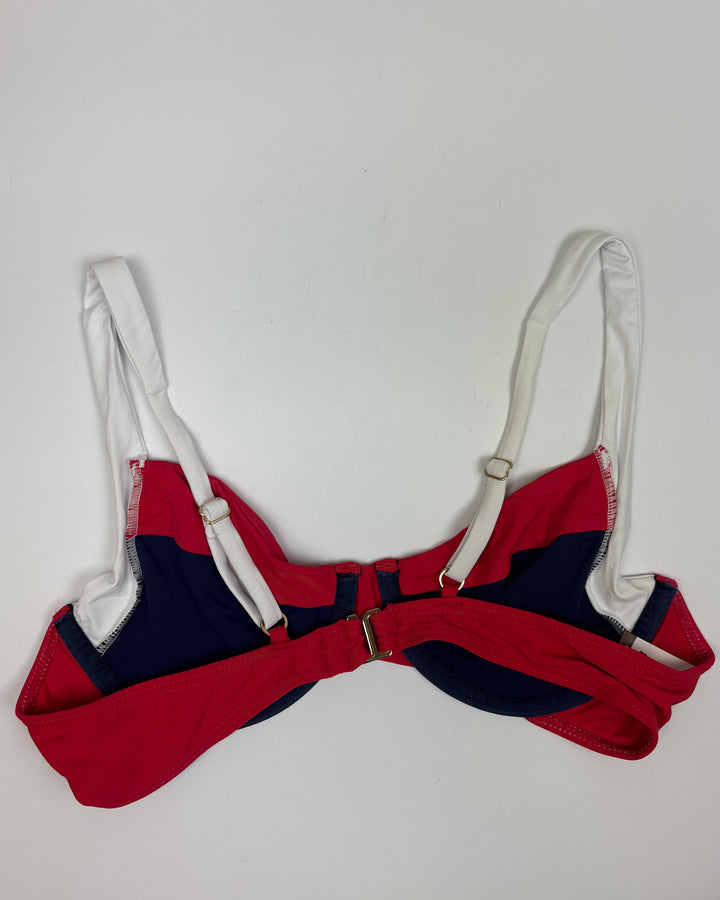 Red, White and Blue Underwire Bikini Top - M & L