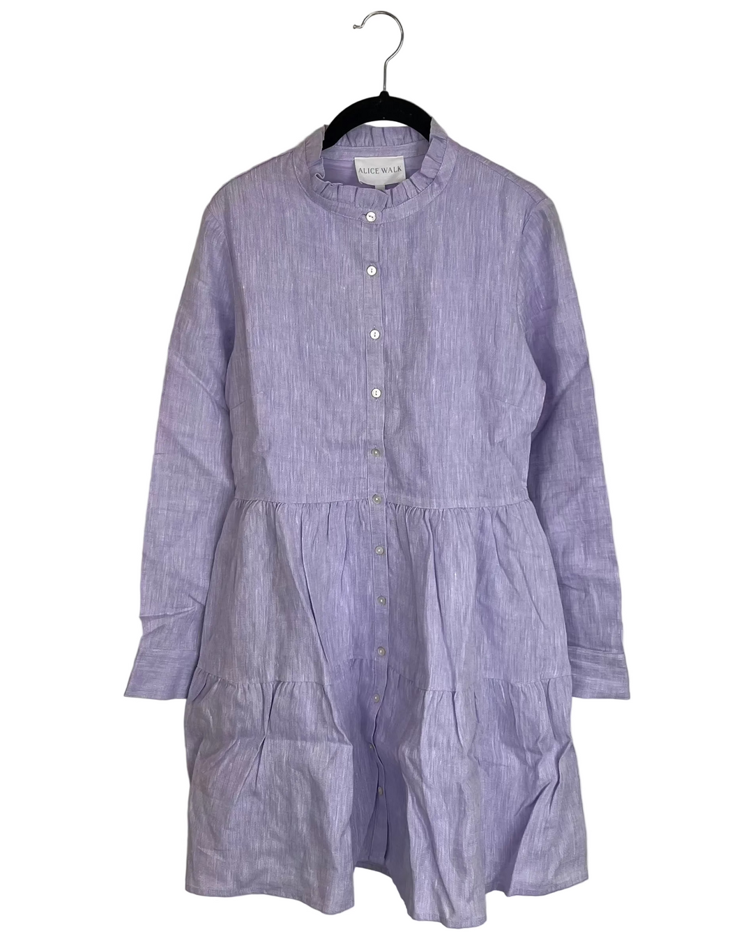 light purple linen dress Lavender linen maxi dress with adjustable waist ties OffOn