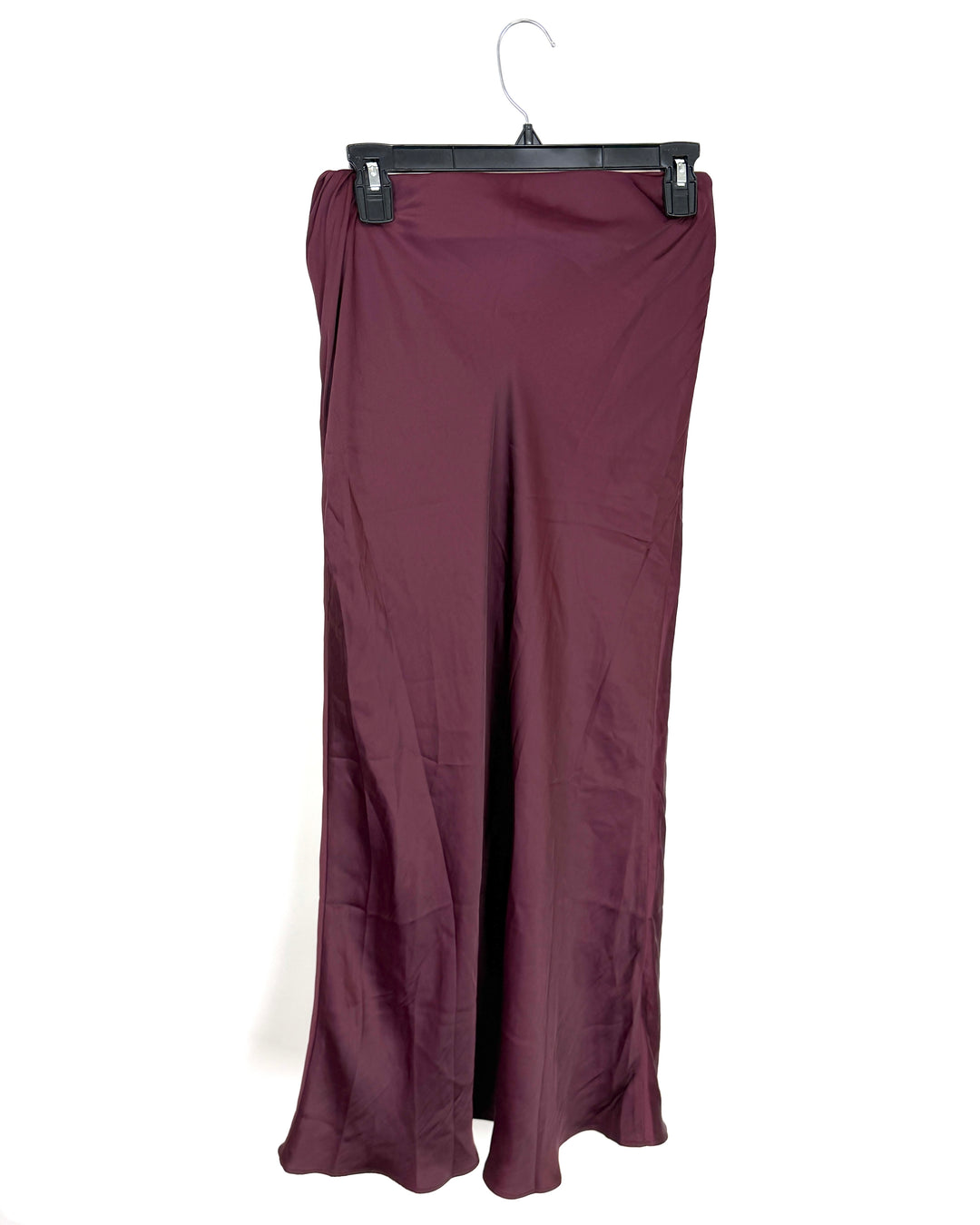 Maroon Satin-Like Skirt - Size 2/4