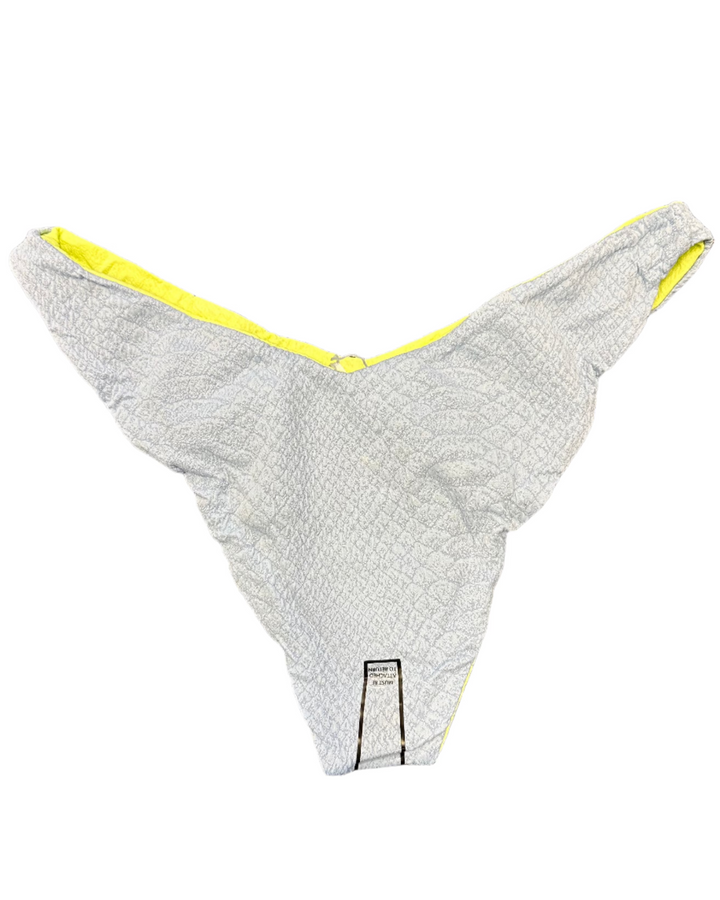 Blue And Green Reversible High Cut Bikini Bottom - XL, XXL, XXXL