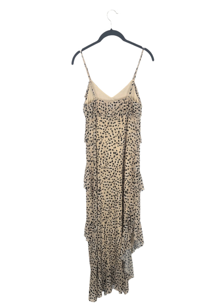 Cheetah Print Ruffle Dress - Size 4/6