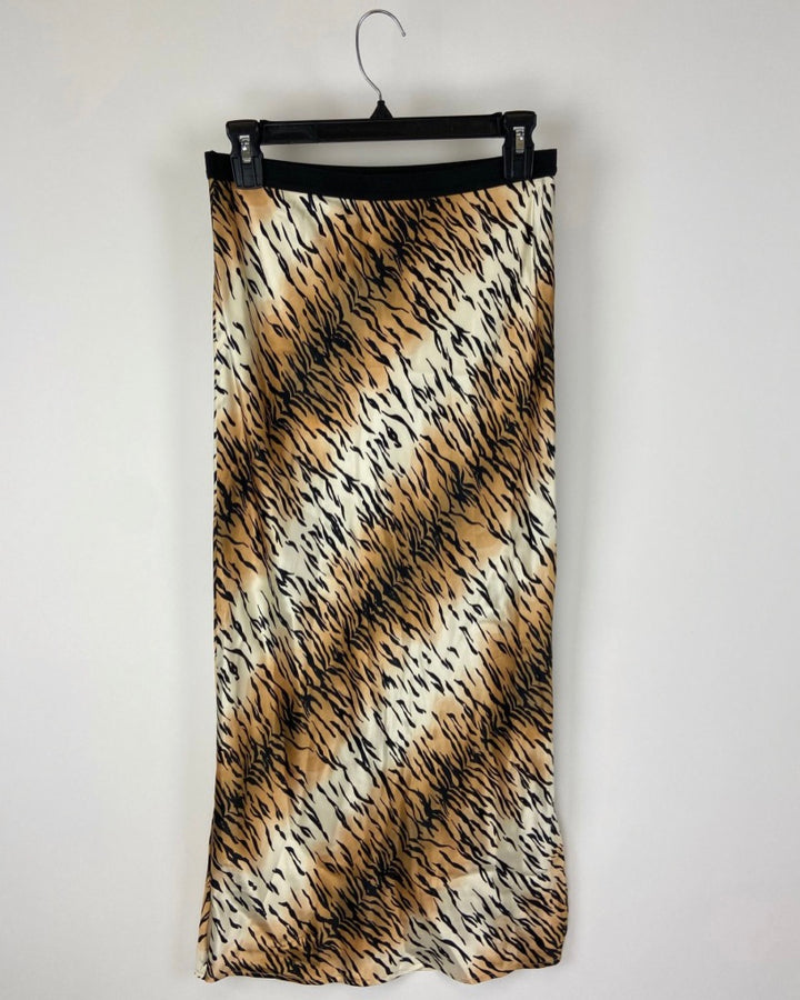 Animal Print Maxi Skirt - Size 4