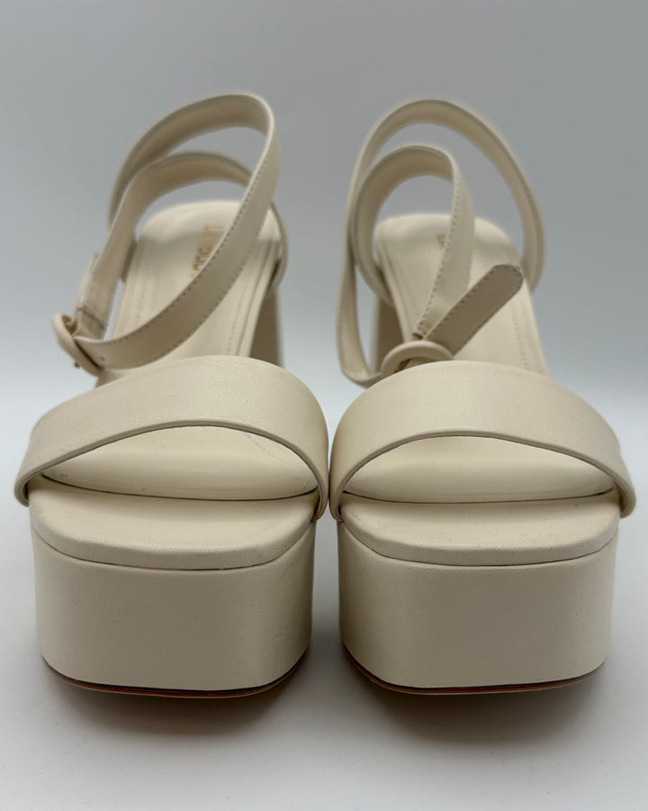 Ivory Ultra Platform Sandals - Size 7.5 and 9