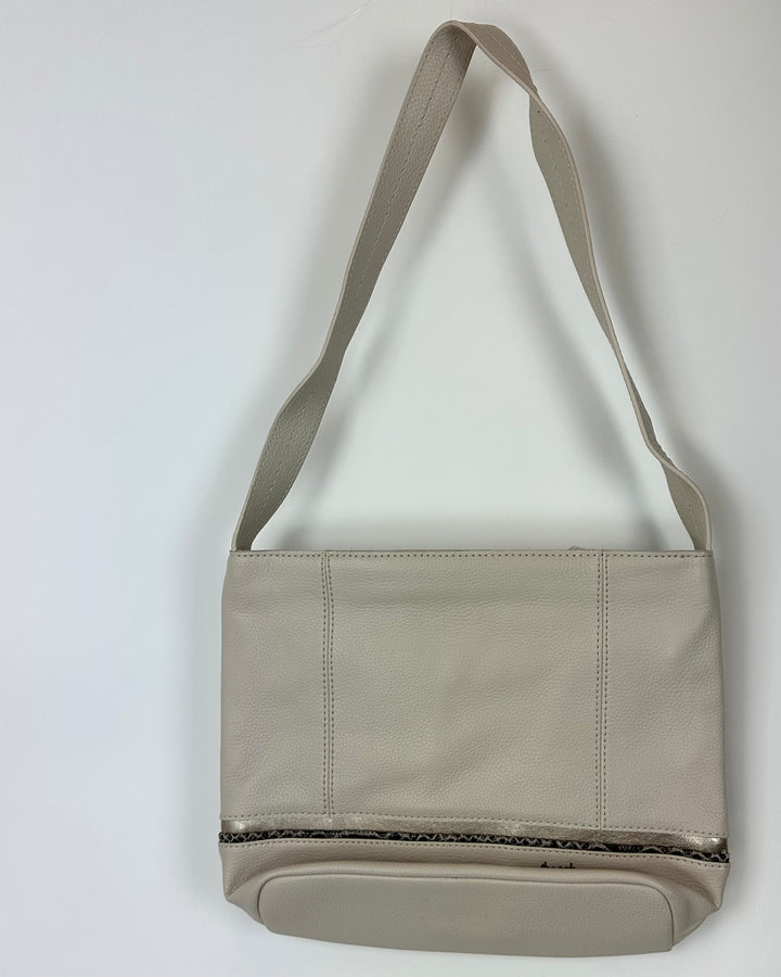 White Leather Shoulder Bag