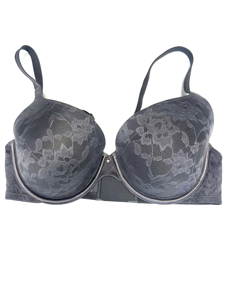 Grey Lace Push Up Bra - Size 34B and 34D