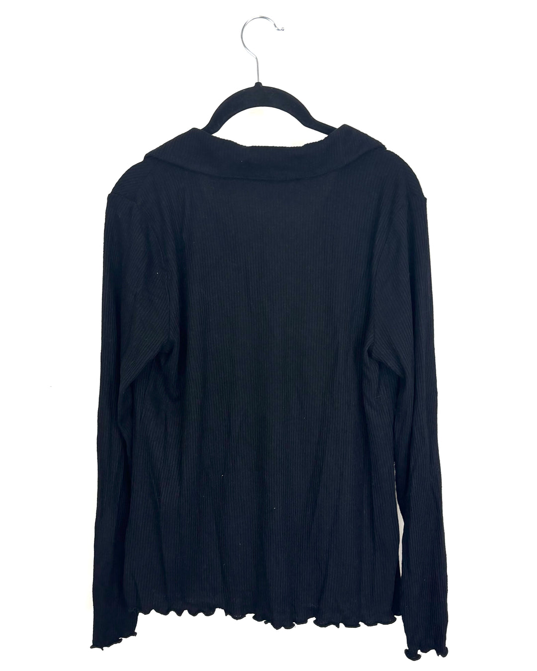Black Collared Sweater - Size 6/8