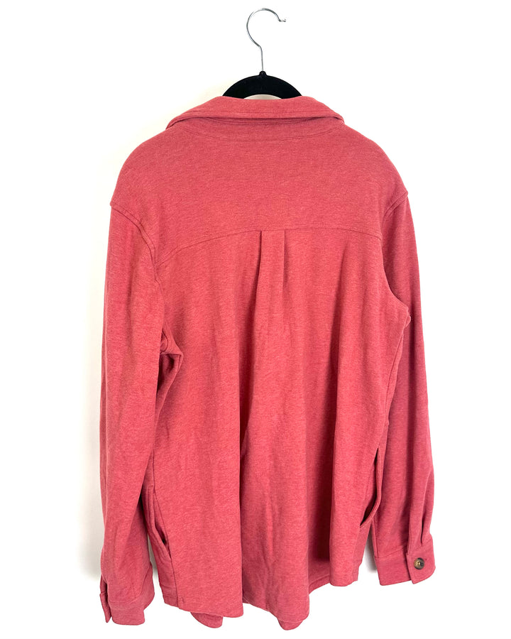 Red Button Up Sweater- Size 6/8