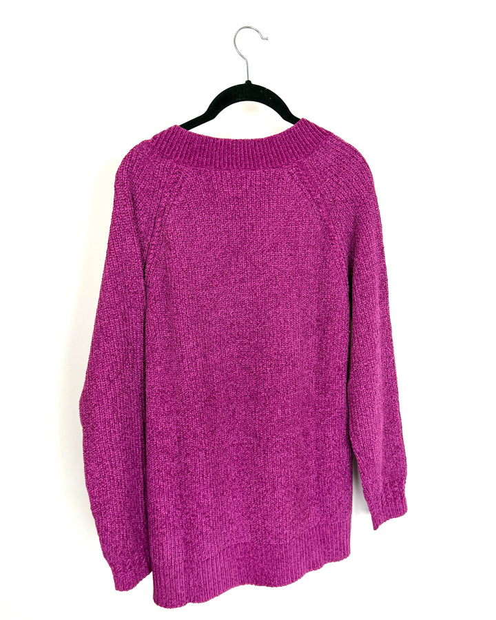 Violet Chunky Knit Sweater - Size 6/8