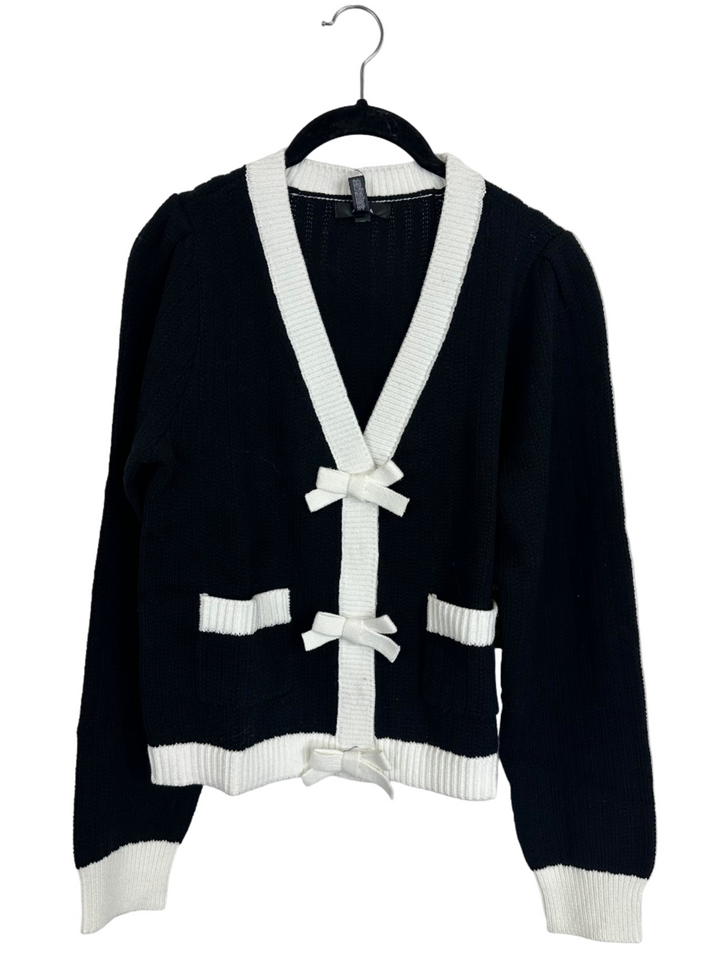 Black Bow Cardigan - Size 2/4 and 4/6