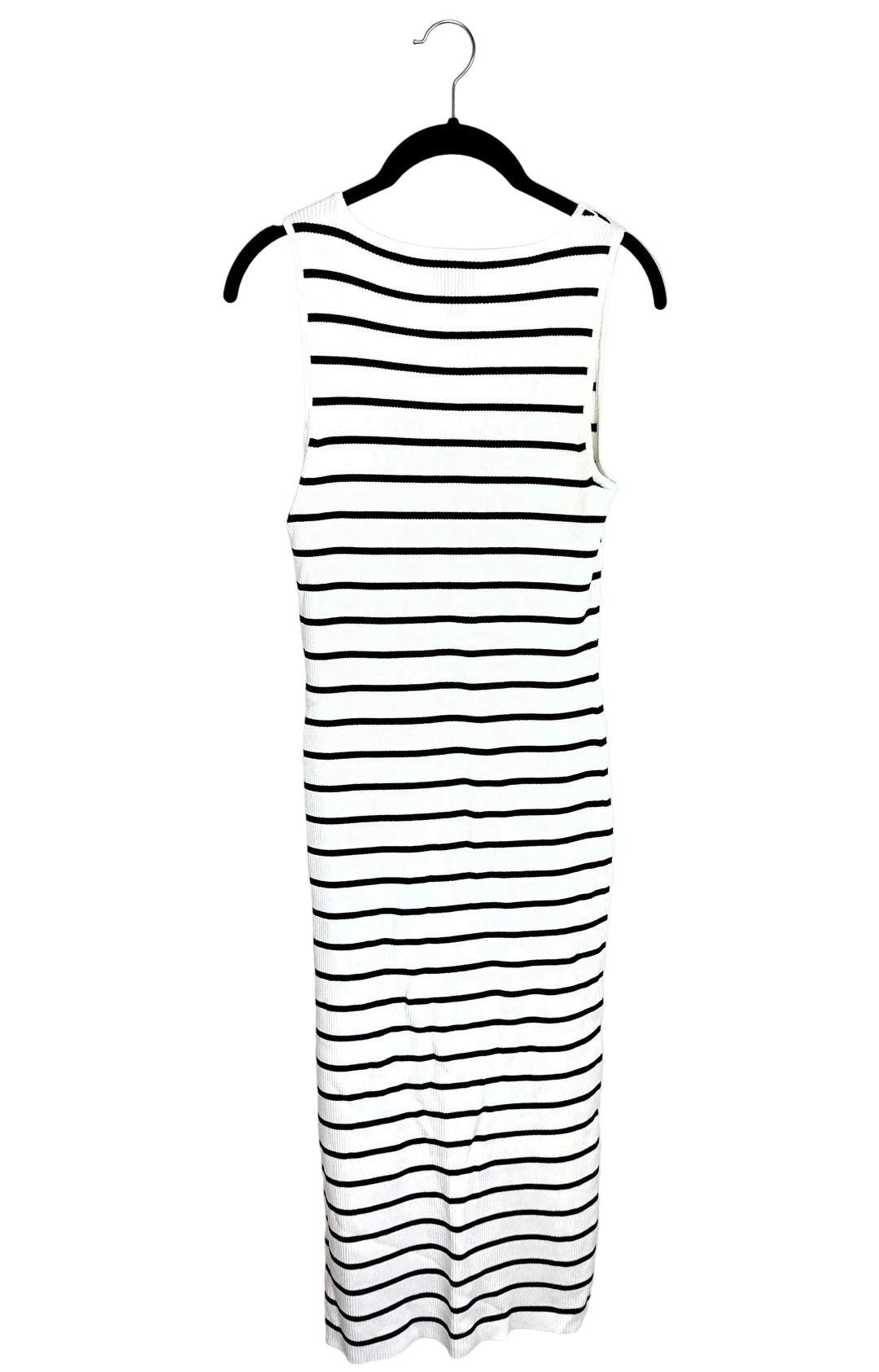 White and Black Stripped Dress - Size 0/2, 4/6