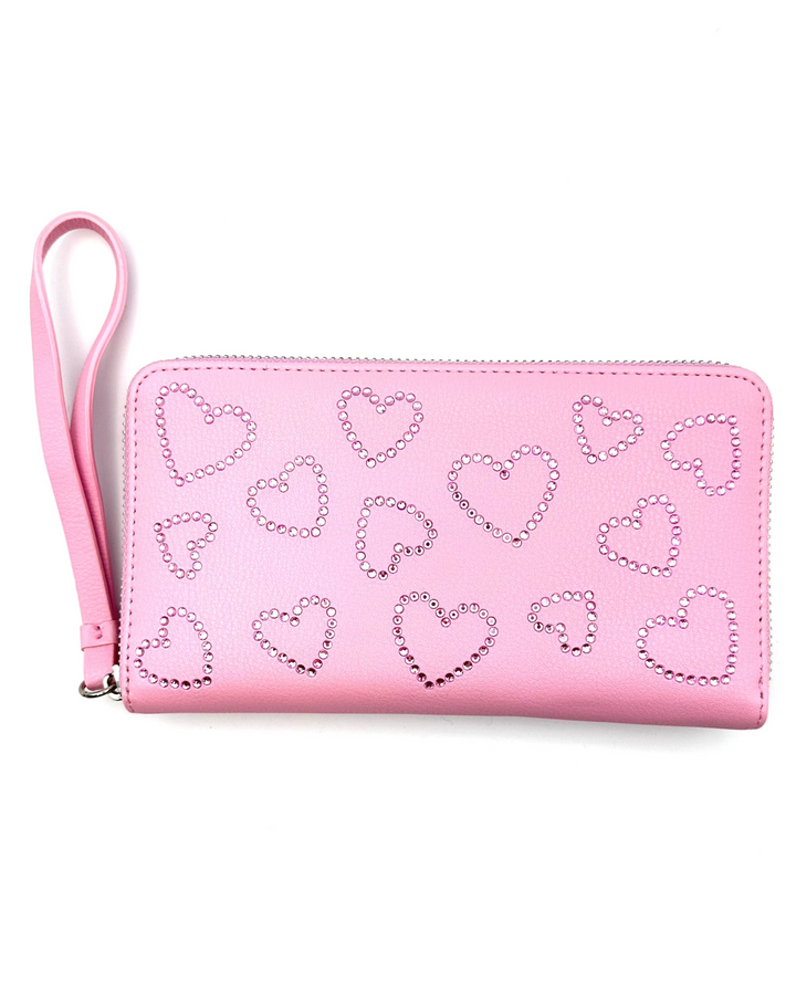 Pink Heart Wristlet/Wallet