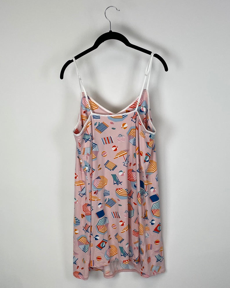 Beach Print Nightgown - Size 4-6
