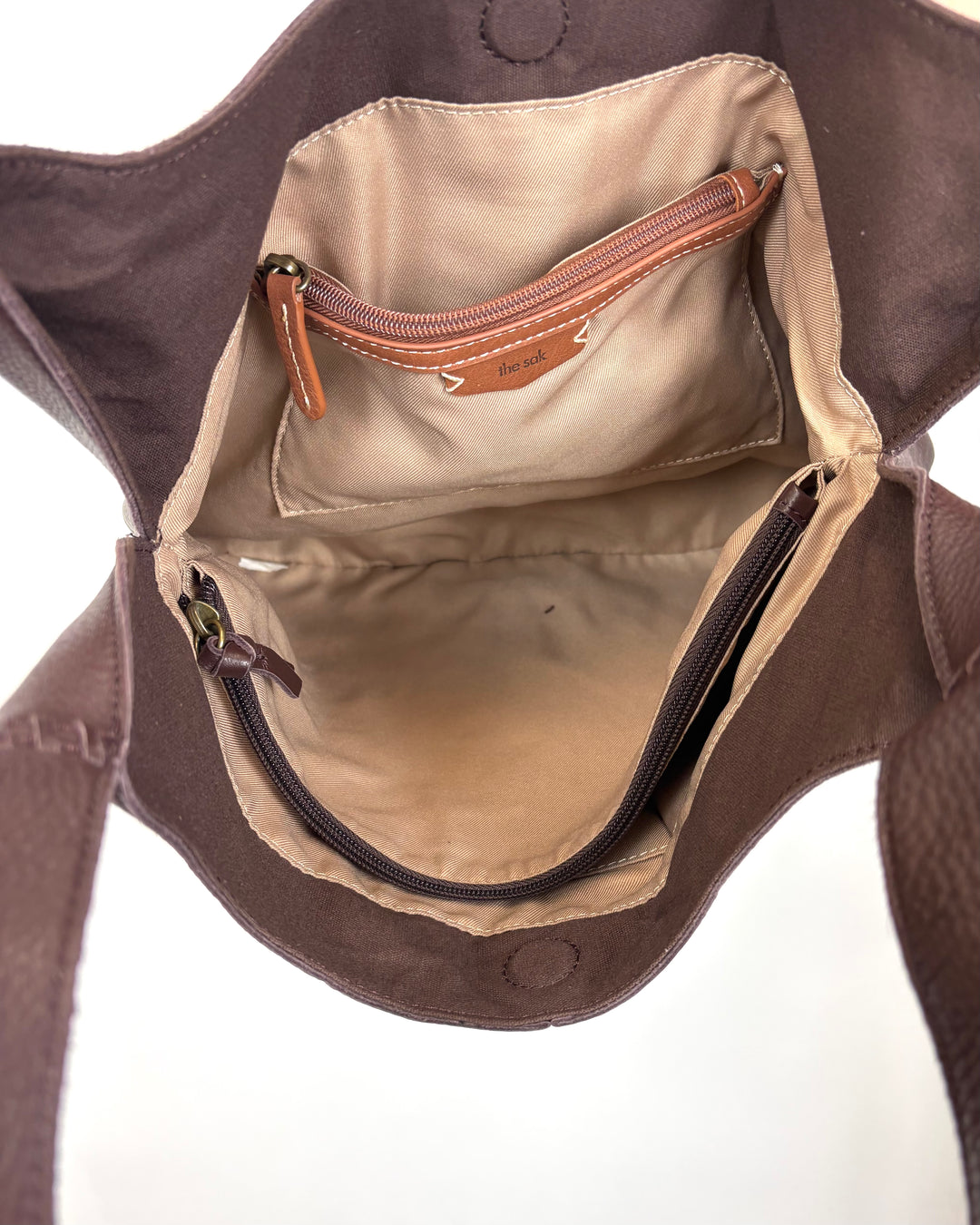 Chocolate Brown Leather Shoulder Bag