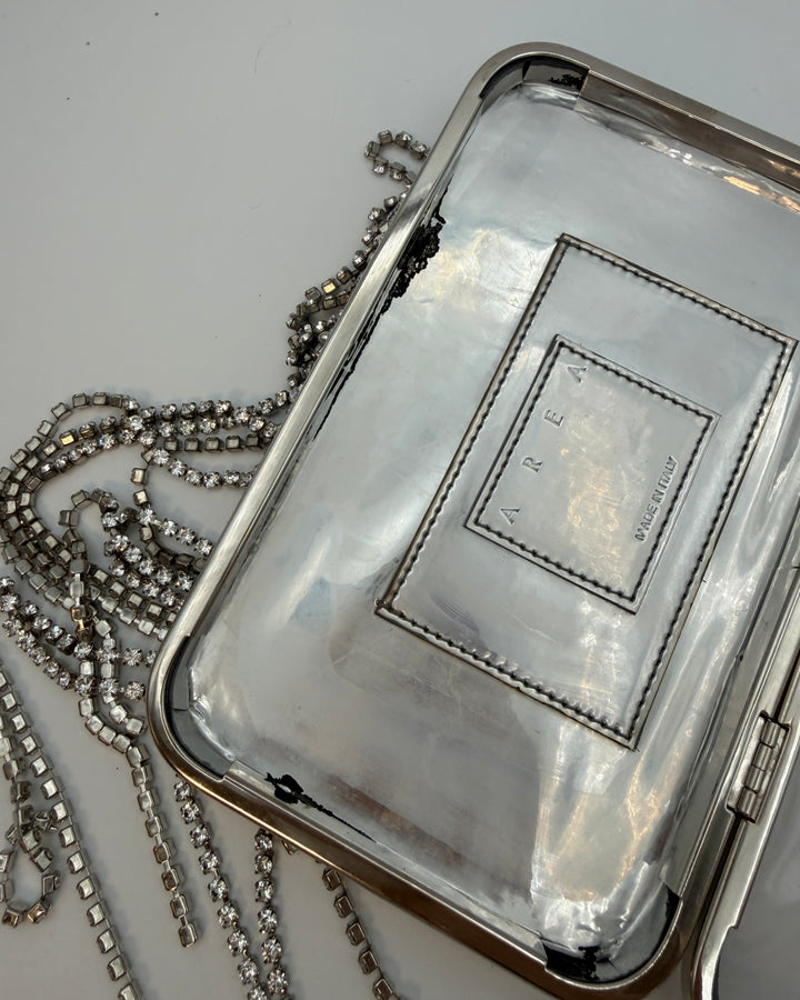 Silver & Clear Flat Mini Bag