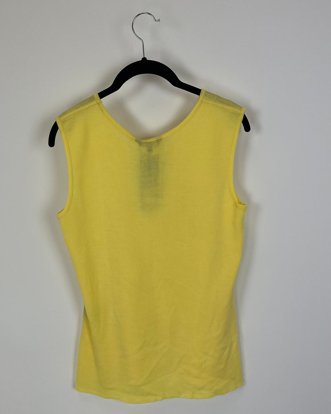 Pale Yellow Knit Tank Top - Size 24-26W