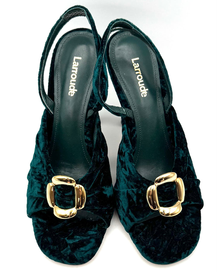 Dark Emerald Green Heels - Size 6 and 9