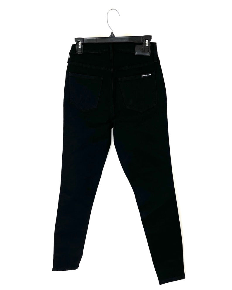Black High Rise Skinny Jeans - Size 28, 29