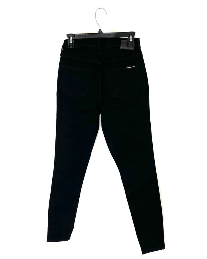 Black High Rise Skinny Jeans - Size 28, 29