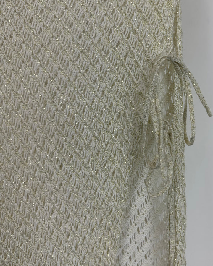 Camila Coelho White Knit Swim Coverup - Extra Small