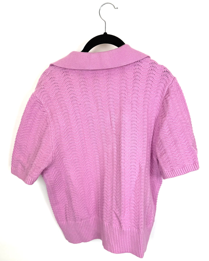 Bubblegum Pink Knit Top - Size 6/8