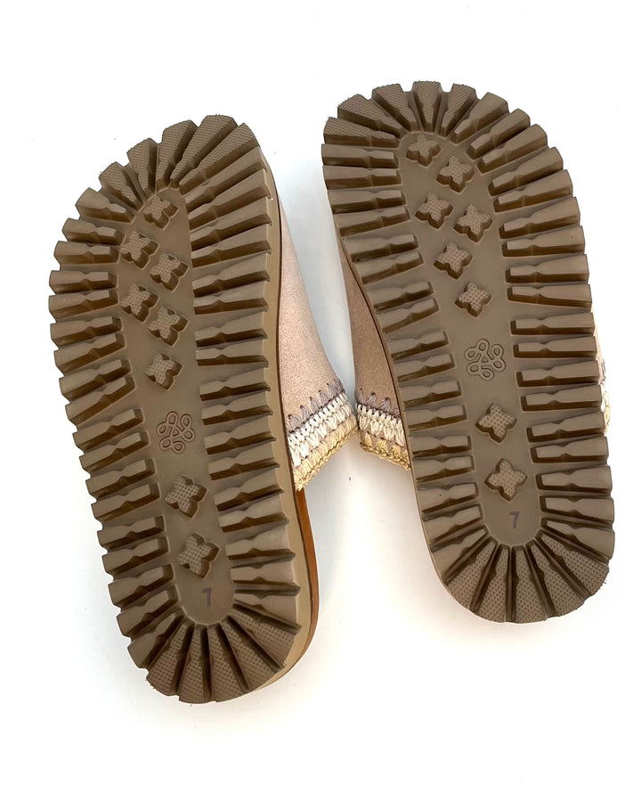 Oatmeal Taupe Suede Clogs - Size 6, 7, 8, 9, 10, 11