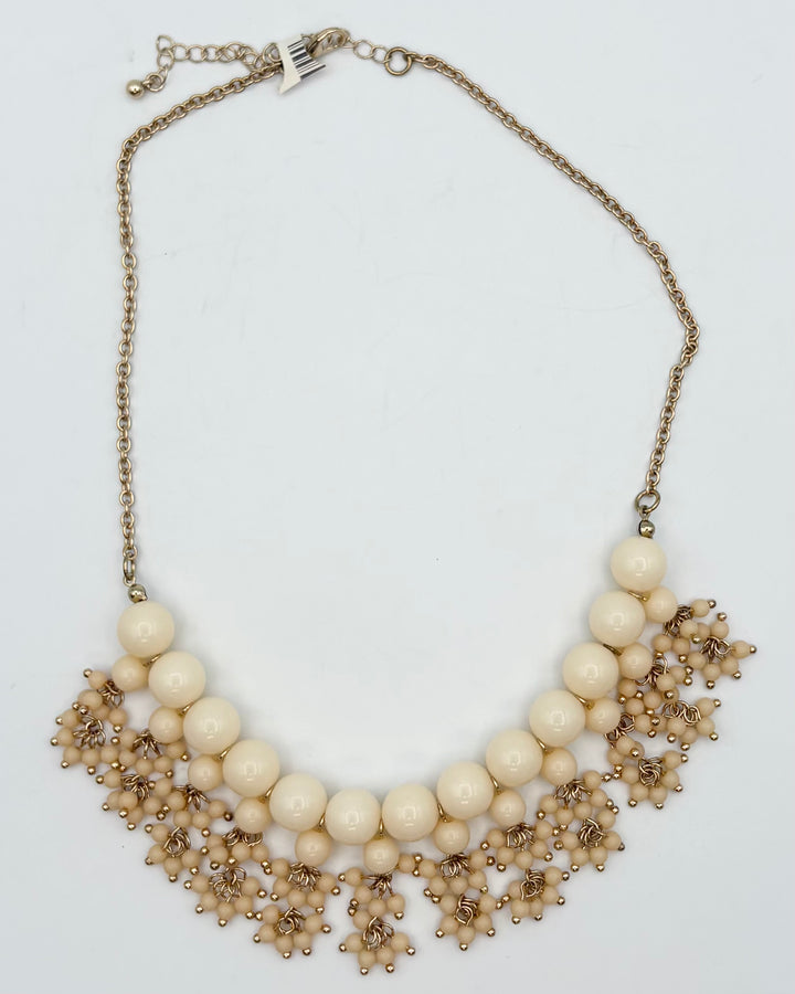 Gold Graduated Faux Pearl Necklace